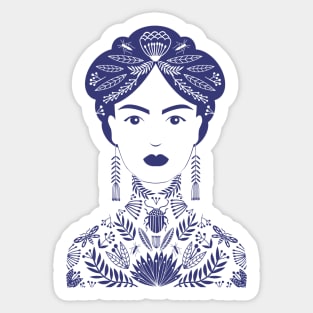 Tattoo Woman purple Sticker